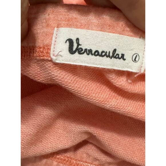 Vernacular pink 3/4 sleeves off shoulder crop top size Large - Picture 3 of 10